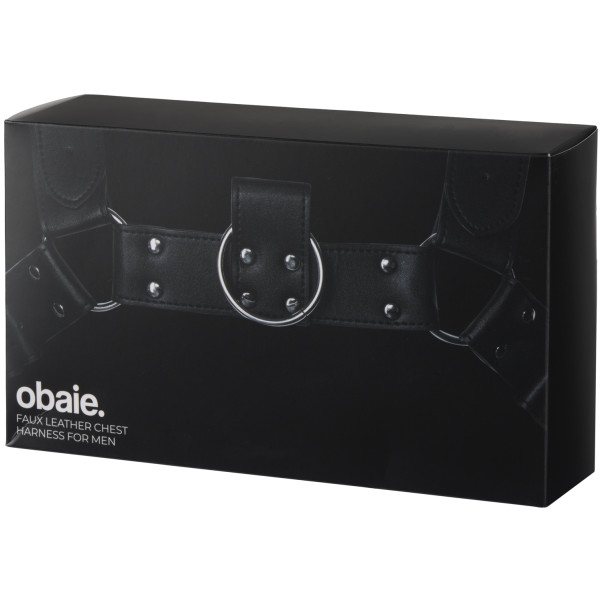 obaie Tekonahkainen Chest Harness Miehille Kuva tuotepakkauksesta 90