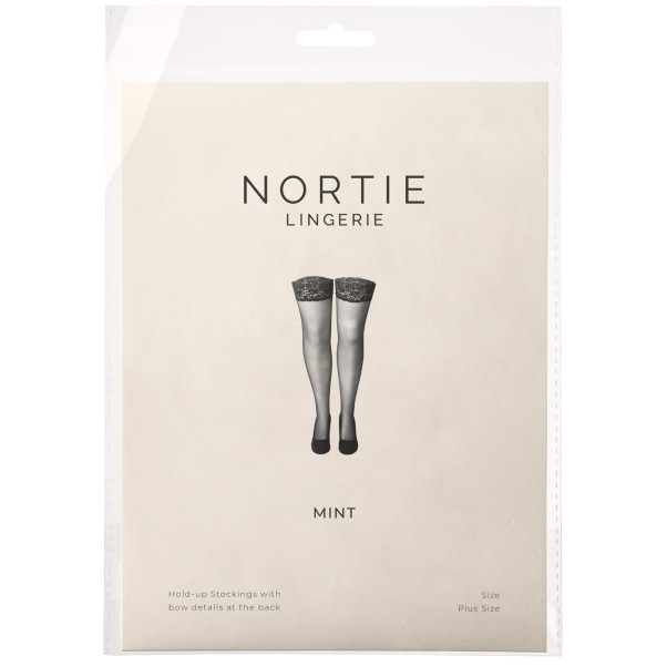 NORTIE Mint Hold-up Sukat Rusettisomisteilla Plus Size Kuva tuotepakkauksesta 90