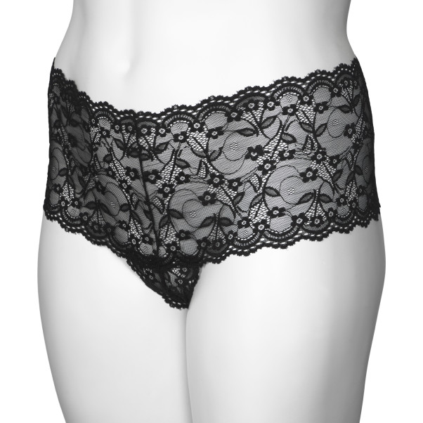 NORTIE Flora Plus Size Mustat Hipsterit Tuotekuva 6