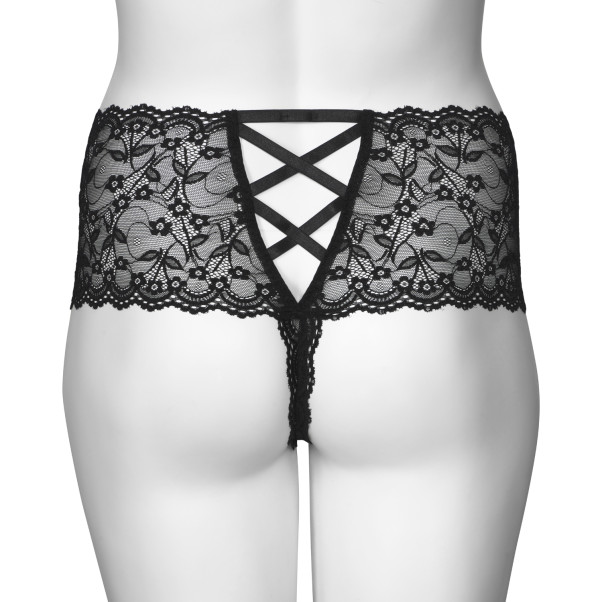 NORTIE Flora Plus Size Mustat Hipsterit Tuotekuva 7