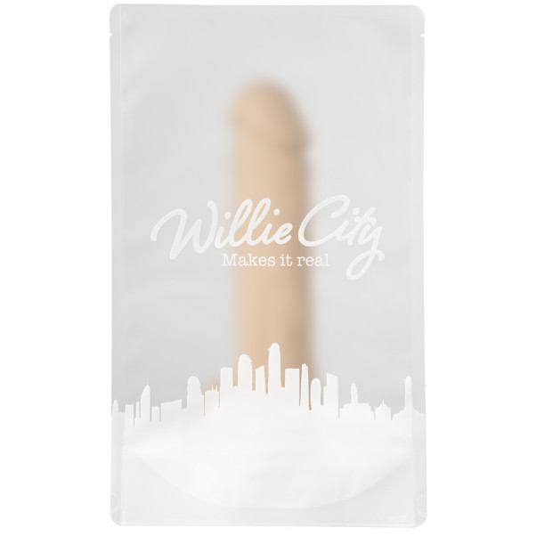 Willie City Aidonkaltainen Silexpan® Dildo Imukupilla 24 cm Kuva tuotepakkauksesta 90