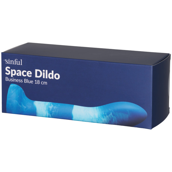 Sinful Business Blue Space Dildo 18 cm Kuva tuotepakkauksesta 90
