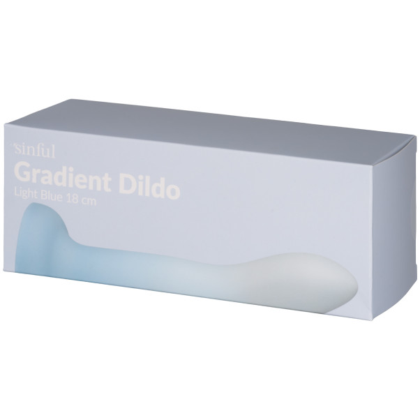 Sinful Gradient Vaaleansininen Dildo 18 cm Kuva tuotepakkauksesta 90
