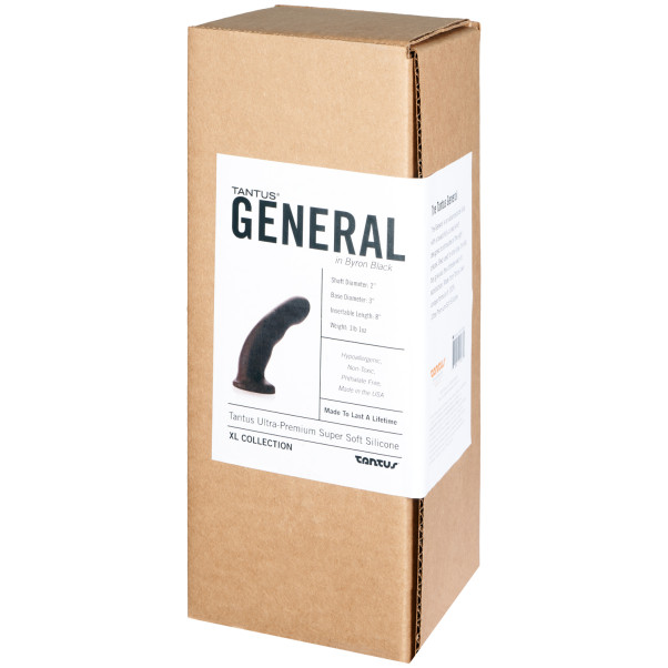 Tantus General Onyx Silikonidildo 25 cm Kuva tuotepakkauksesta 90