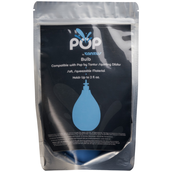 Tantus POP Bulb Ejakuloivan Dildon Pumppu Kuva tuotepakkauksesta 90