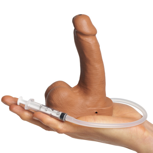 Tantus Pop n' Play Ejakuloiva Packer Kuva tuotteesta kädessä 50