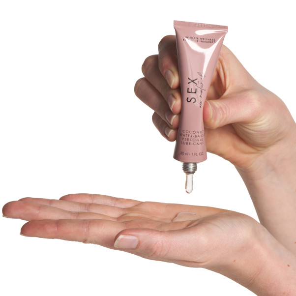 Sex Au Naturel Coconut Vesipohjainen Liukuvoide 30 ml Kuva tuotteesta kädessä 51