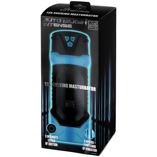 LoveBotz Auto Milker Intense 13X Sucking Masturbaattori Kuva tuotepakkauksesta 90
