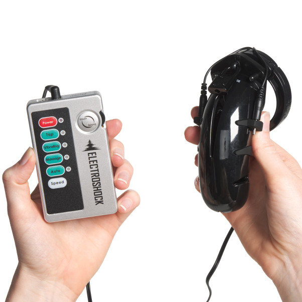 Electroshock E-stim Sähkösiveysvyö Kuva tuotteesta kädessä 51