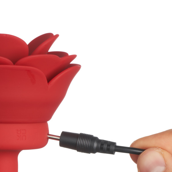 Booty Sparks Small Rose Värisevä Anustappi Kuva tuotteesta kädessä 52