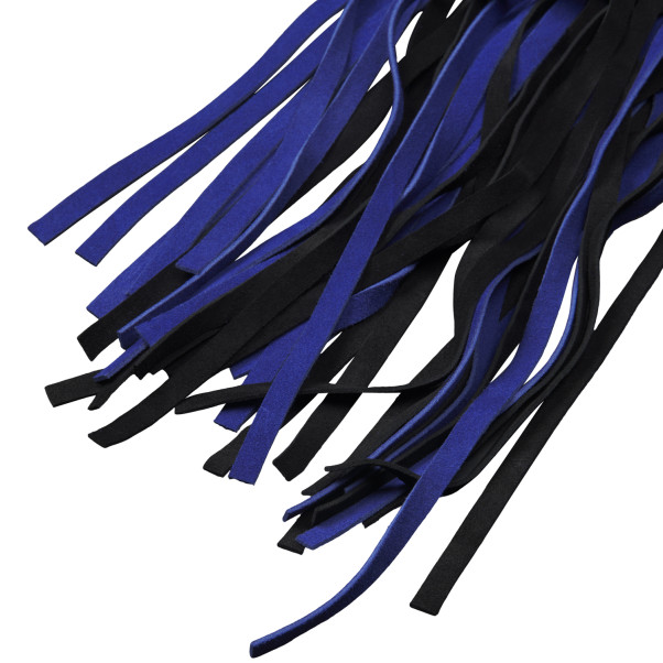 Strict Leather Blue Suede Flogger-piiska 90 cm Tuotekuva 3