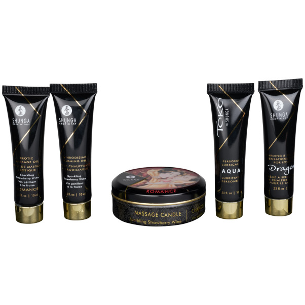 Shunga Geisha's Secrets Collection Sparkling Strawberry Wine Intiimihierontasetti Tuotekuva 2