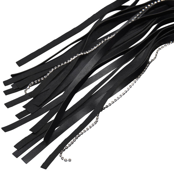 Sex & Mischief Crystal Whip Flogger-piiska 60,5 cm Tuotekuva 3