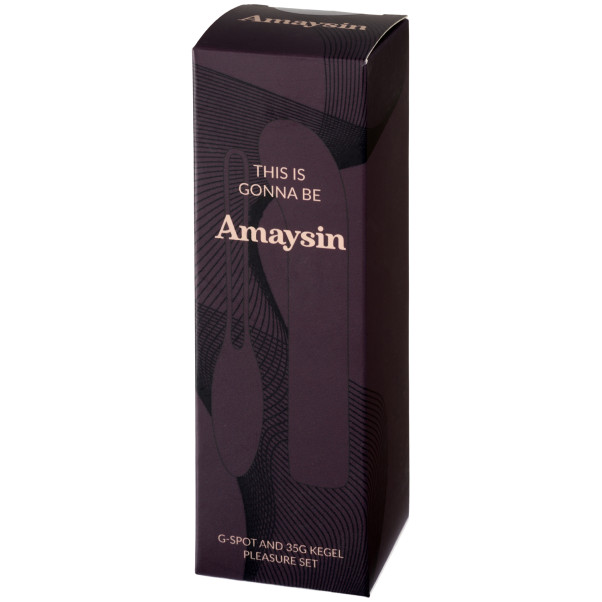 Amaysin Pleasure Set G-pistevibraattori ja Geishakuula Kuva tuotepakkauksesta 90