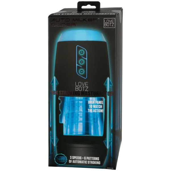 LoveBotz Auto Milker Slider 18X Stroking Masturbaattori Kuva tuotepakkauksesta 90