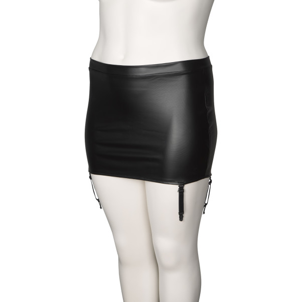 NORTIE Fetish Plus Size Wetlook Minihame Sukkanauhoilla Tuotekuva 5