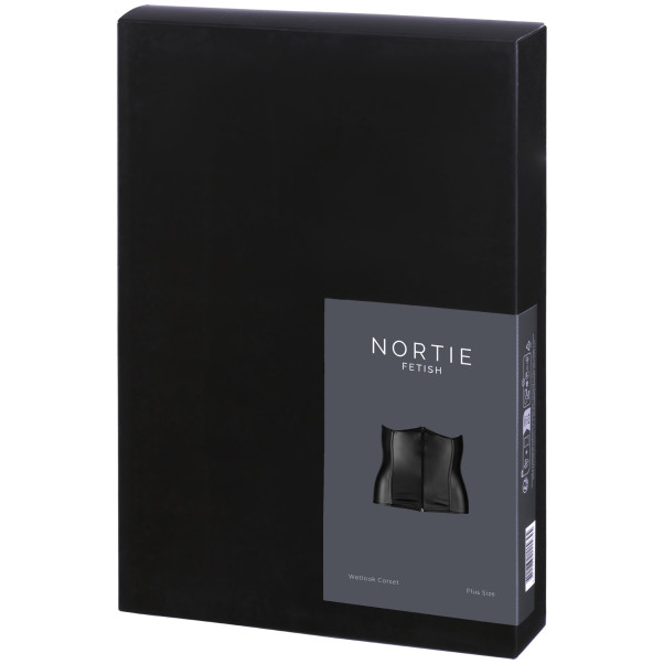 NORTIE Fetish Plus Size Wetlook Korsetti Kuva tuotepakkauksesta 90
