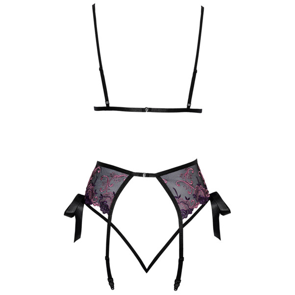 kissable Kukallinen Rintaliivisetti Sukkanauhaliivillä Tuotekuva 4