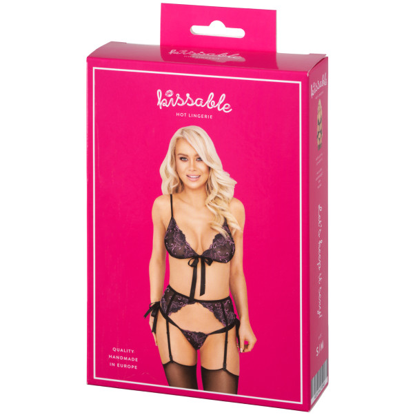 kissable Kukallinen Rintaliivisetti Sukkanauhaliivillä Kuva tuotepakkauksesta 90