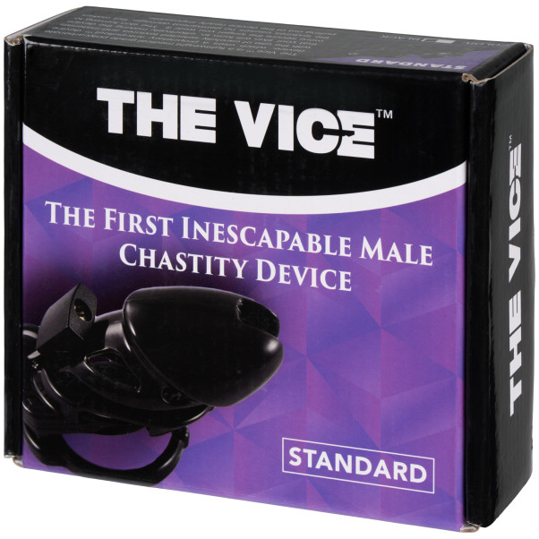 Vice Chastity Cage Musta Siveysvyö Kuva tuotepakkauksesta 90