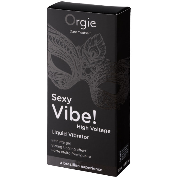 Orgie Sexy Vibe! High Voltage Liquid Vibrator Intiimigeeli 15 ml Kuva tuotepakkauksesta 90