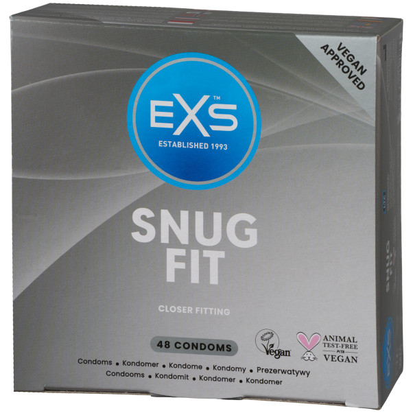 EXS Snug Fit Kondomit 48 kpl Kuva tuotepakkauksesta 1