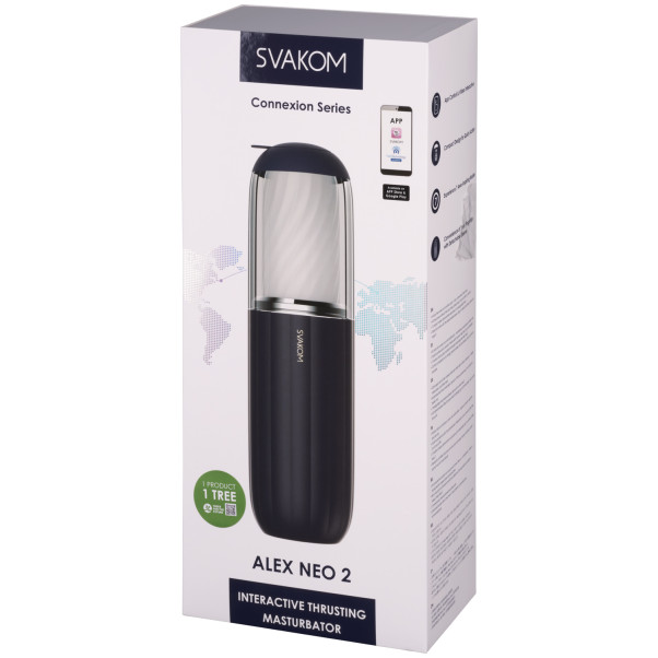 SVAKOM Alex Neo 2 Thrusting Masturbaattori Kuva tuotepakkauksesta 90