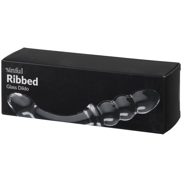 Sinful Ribbed Lasidildo Kuva tuotepakkauksesta 90