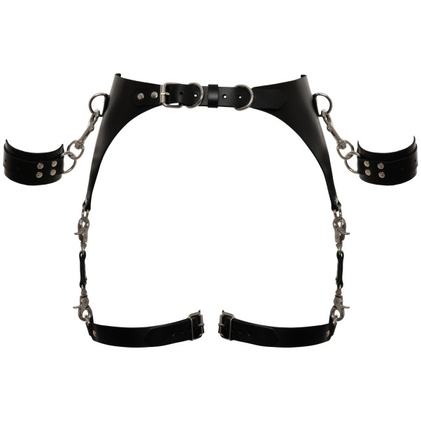 Zado Nahkainen Sukkanauhaliivi Rannekahleilla Tuotekuva 4