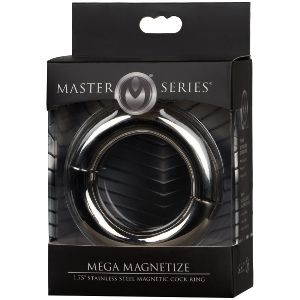Master Series Mega Magnetize Teräksinen Penisrengas Magneetilla Kuva tuotepakkauksesta 91
