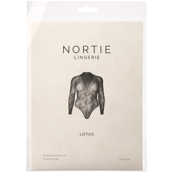 NORTIE Lotus Plus Size Body Strassikoristeilla Kuva tuotepakkauksesta 90