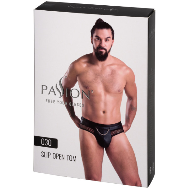 Passion TOM Mustat Avonaiset Alushousut Kuva tuotepakkauksesta 90