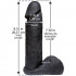 Vac-U-Lock CodeBlack Aidonkaltainen Dildo 20 cm  2