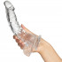 King Cock Clear Dildo Kiveksillä 20 cm  50