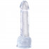 King Cock Clear Dildo Kiveksillä 19 cm  2