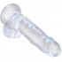 King Cock Clear Dildo Kiveksillä 19 cm  3