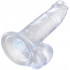 King Cock Clear Dildo Kiveksillä 19 cm  4
