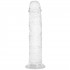 Willie City Aidonkaltainen Kirkas Dildo Imukupilla 18 cm  2