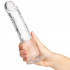 Willie City Aidonkaltainen Kirkas Dildo Imukupilla 22 cm  4