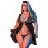 Magic Silk Plus Size Fly Away Pitsinen Babydoll Setti  1