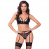 Seven til Midnight Kinky Black Bra Set  1