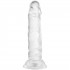 Willie City Aidonkaltainen Kirkas Dildo Imukupilla 13 cm 1