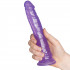 Baseks Lila Glitter Dildo 20,5 cm Kuva tuotteesta kädessä 50