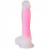 Baseks Glow in the Dark Pinkki Dildo 21,5 cm Tuotekuva 1