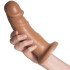 Vixen Creations Maverick Caramel VixSkin Dildo 20 cm Kuva tuotteesta kädessä 50