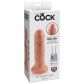 King Cock Uncut Aidonkaltainen Dildo 15 cm  4