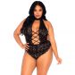 Leg Avenue Plus Size Haaraton Pitsinen Teddy  1
