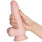 King Cock Plus Triple Density Dildo Kiveksillä 20 cm tuote kädessä 50