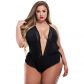 Baci Plus Size Seksikäs Satiininen Teddy Tuotekuva 1