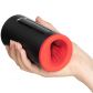 LELO F1S V2 Red Pleasure Console Masturbaattori Kuva tuotteesta kädessä 50